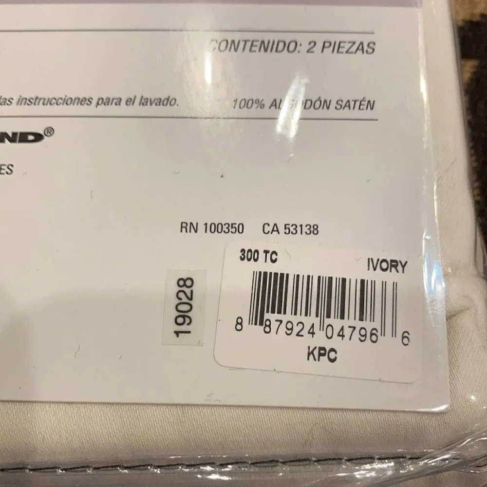 New SALT™ 300-Thread-Count Cotton Sateen Pillowcases (Set of 2) ivory